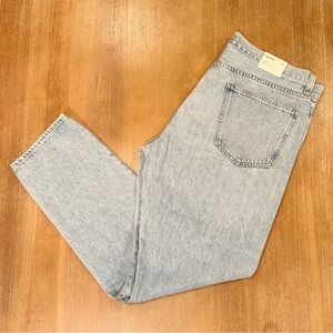 NWT‎ AGOLDE Curtis Jean in Conflict Mid Rise Straight Leg Tapered Ankle Size 36